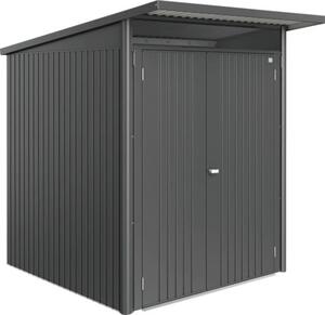 Magazie grădină Biohort AvantGarde Eco A1 metal ușă dublă 180x220 cm gri închis metalizat