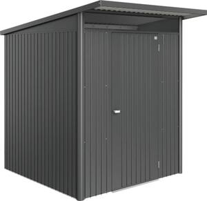 Magazie grădină Biohort AvantGarde Eco A1 metal ușă standard 180x220 cm gri închis metalizat