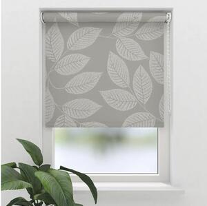 Rulou semitransparent Soluna D10 model frunze bej închis 95x190 cm, incl. suport cu cleme de prindere