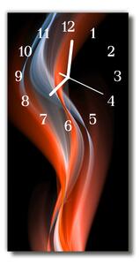 Ceas de perete din sticla vertical Linii de culoare art abstractizare