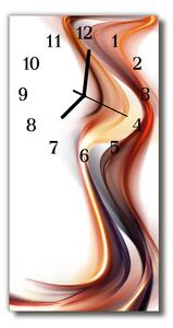 Ceas de perete din sticla vertical Culoare art abstracție