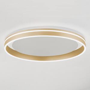 Q-Smart-Home Paul Neuhaus Q-VITO Plafonieră cu LED, Ø 60cm, reglabil, Auriu / Alamă, Camera de zi / sufragerie, Metal, Modern