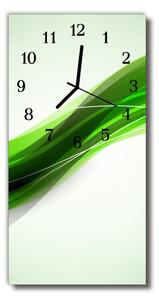Ceas de perete din sticla vertical Culoare art abstracție