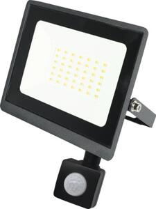 Proiector LED exterior Well Slim 30W 3000 lumeni IP65, senzor de mișcare, lumină rece