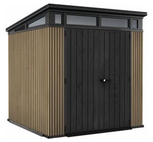 Casuță de grădină Keter Signature Venetian 11x7 plastic 218x214 cm maro