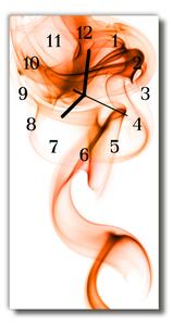 Ceas de perete din sticla vertical Fum val culoare art