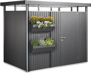 Jardinieră Biohort FloraBoard pentru 82x25x188 cm gri închis metalizat
