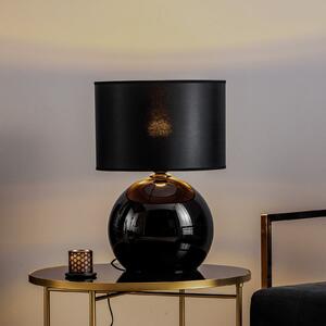 Lampă de masă Palla, Ø 36 cm, negru/auriu
