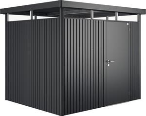 Magazie grădină Biohort HighLine H3 metal ușă standard 275x235 cm gri închis metalizat