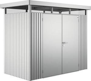 Magazie grădină Biohort HighLine H1 metal ușă dublă 275x155 cm argintiu metalizat