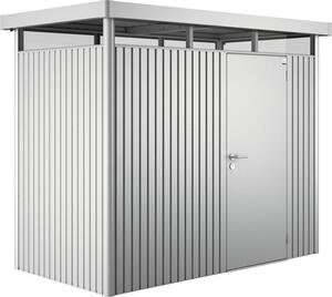 Magazie grădină Biohort HighLine H1 metal ușă standard 275x155 cm argintiu metalizat