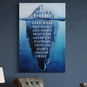 Tablou Canvas Premium LuxCanva® A1155, Ice Island , Motivational, Succes, Culori Vibrante