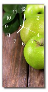 Ceas de perete din sticla vertical Bucătărie fructe de culoare mere