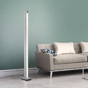 Lampadar LED PURE Lines, argintiu, telecomandă, 140 cm