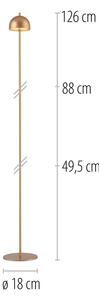 Schöner Wohnen 19245-12 - Lampadar LED reglabil BELLIS, LED/2,5W/5V, IP54, auriu