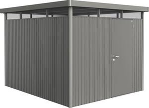 Magazie grădină Biohort HighLine H5 metal ușă standard 275x315 cm gri-cuarț metalizat