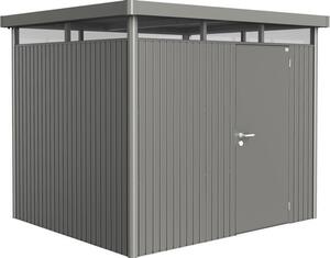 Magazie grădină Biohort HighLine H3 metal ușă standard 275x235 cm gri-cuarț metalizat