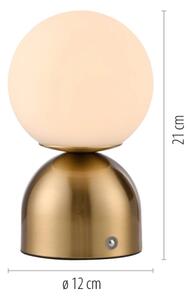 Schöner Wohnen 19218-12 - Lampă de masă RUDI LED, reglabilă în intensitate, LED/1,2W/5V, aurie