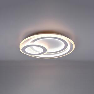 Trio Lighting Plafonieră cu LED Mita telecomandă, CCT, rotundă, reglabil, Alb, Camera de zi / sufragerie, Metal, Modern