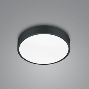 Trio Lighting Plafonieră cu LED Waco, CCT, Ø 31 cm, negru mat, reglabil, Negru, Camera de zi / sufragerie, Metal