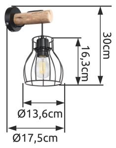 Globo 15326NW - Aplică perete MINA 1xE27/40W/230V