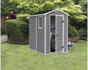 Căsuță de grădină Keter Manor 4x6 plastic 118x184 cm gri