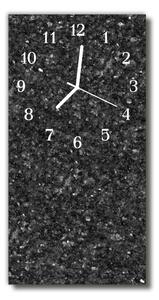 Ceas de perete din sticla vertical Gri grafit