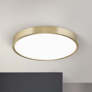 ORION Plafonieră Bully LED cu aspect patinat, Ø 28 cm, Auriu / Alamă, Camera de zi / sufragerie, Metal, Modern