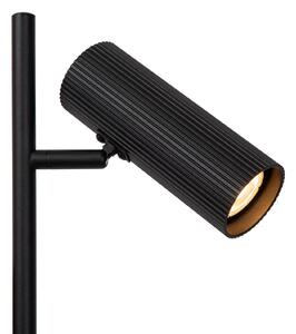 Lucide Lampadar Clubs rotativ și pivotant, negru, Negru, Camera de zi / sufragerie, Metal, Modern
