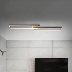 Plafonieră LED Frame 2 becuri 110x25cm CCT auriu