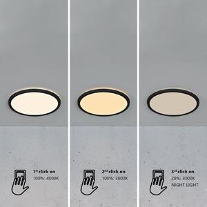 Plafonieră LED Oja 29 IP54 3.000/4.000K negru