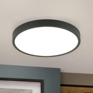 ORION Plafonieră Bully LED în negru, 3.000 K, Ø24cm, Negru, Camera de zi / sufragerie, Metal