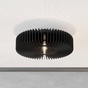 Plafonieră Palombaia, negru, Ø 50 cm, oțel/lemn, E27