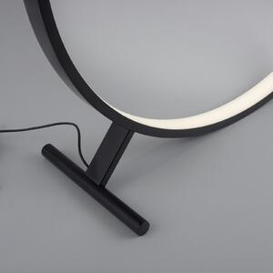Paul Neuhaus Lampă de podea cu LED Hula CCT telecomandă Ø 80 cm, reglabil, Negru, Camera de zi / sufragerie, Metal, Modern