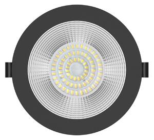 The Light Group SLC Shift spot LED încastrat Ø 19cm CCT, negru, reglabil, Negru, Camera de zi / sufragerie, Metal, Corpuri de iluminat încastrate rotunde