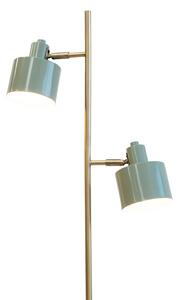 Dyberg Larsen Lampadar Ocean, verde măslin, înălțime 160 cm, 2 becuri., Verde, Camera de zi / sufragerie, Metal, Scandinavă