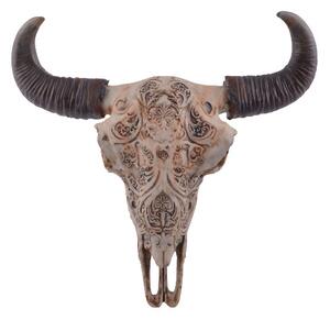 Decoratiune pentru perete Craniu de vita 45cm