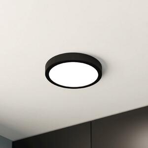 Plafonieră cu LED Fueva 5 IP44 3000K negru Ø21cm