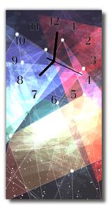 Ceas de perete din sticla vertical Culoare stoc vector art