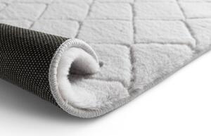 Covor Pufos, Model Blanita Lop Grofat 076 Antiderapant, Gri 50 x 80