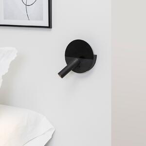 Aplică perete LED Duas cu port USB, negru