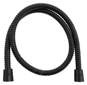 Furtun de duș negru mat din oțel inoxidabil Powerflex – Sapho