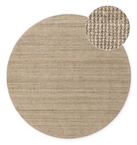 Covor taupe rotund din iută ø 160 cm Bouclé Jaipur – Hanse Home