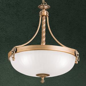 ORION Lampă suspendată tradițională Noam, 44 cm, reglabil, Bronz / Alamă Veche, Camera de zi / sufragerie, Metal, Antichitate