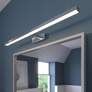 Lindby LED oglindă cu lumină Jukka, 90 cm, crom, metal, IP44