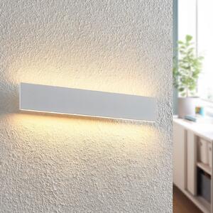 Lindby Aplică de perete LED Ignazia, 47 cm, alb, metal, lumină orientată în, reglabil, Alb, Camera de zi / sufragerie, Metal, Modern
