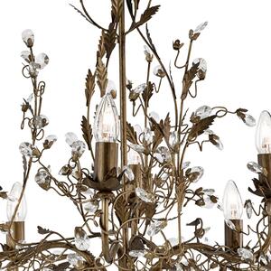 Candelabru Almandite 8 becuri maro
