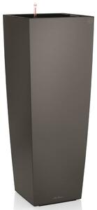 LECHUZA Jardinieră Cubico Alto 40 ALL-IN-ONE, gri cărbune, 18233 18233
