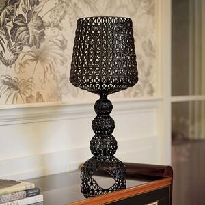 Kartell Lampă de masă LED Mini Kabuki, negru, înălțime 70 cm, reglabil, Negru, Camera de zi / sufragerie, Plastic, Design