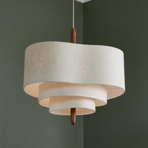 MARKET SET Lampă suspendată din material textil Pebble crem Ø 58 cm
